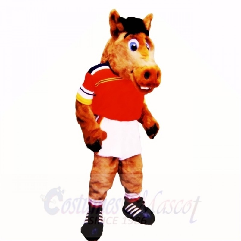 Sport Lightweight Horse with Red Shirt Mascot Costumes School