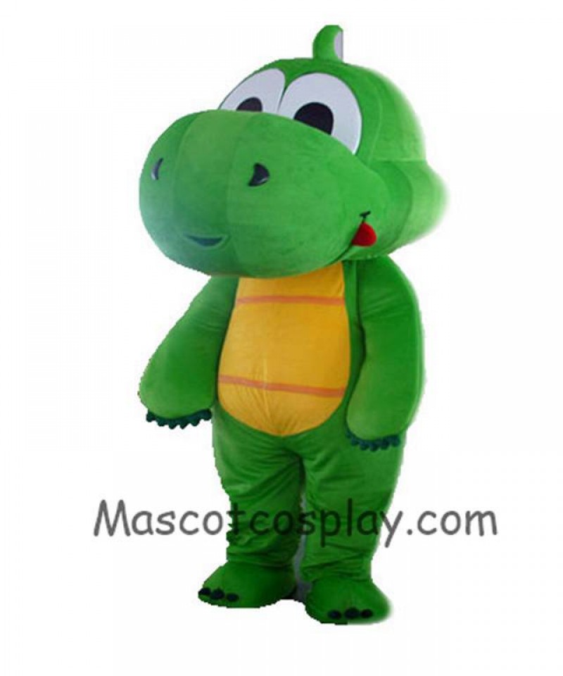 High Quality Realistic New Grass Green Dragon Mascot Costume Adult Size Can Be Customized Mascot Costume