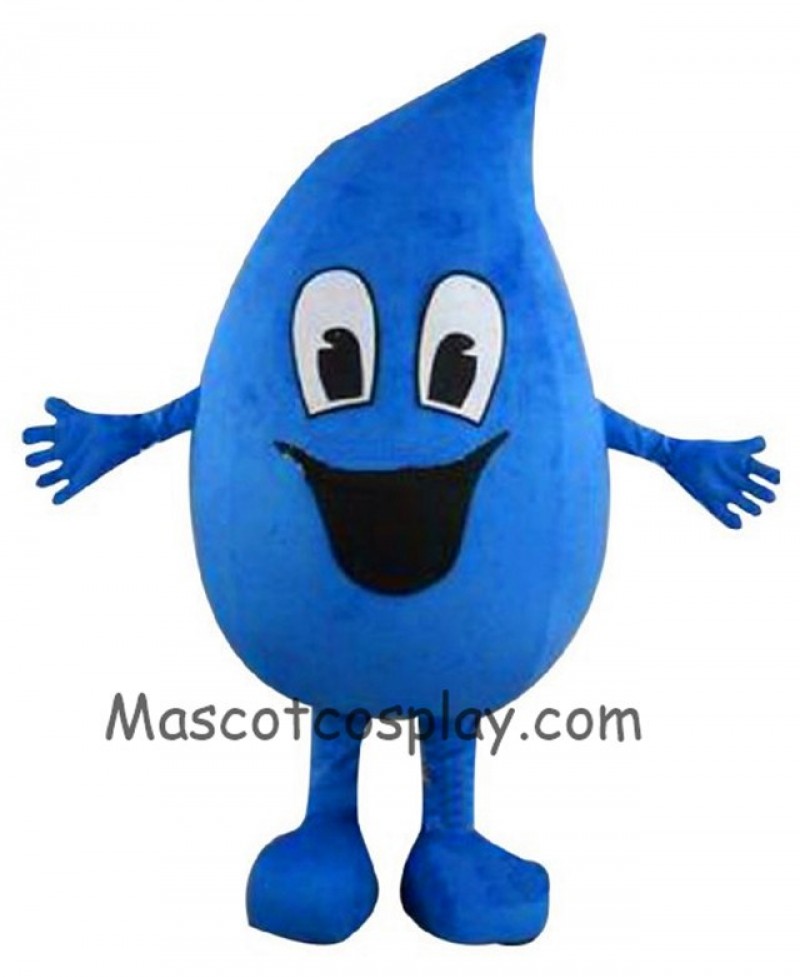 High Quality Realistic New Blue Raindrop Sea Water Drop Plush Mascot Costume
