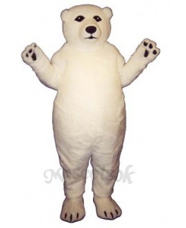 Fatty Polar Bear Mascot Costume