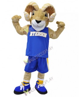 Sport Team Ram Ryerson Mascot Costume Cartoon Character Animal Costume