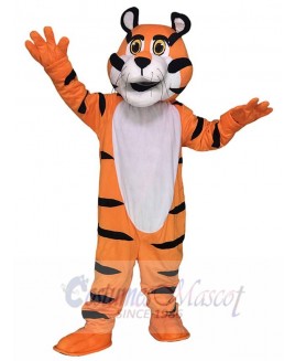 Tony the Tiger Mascot Costume Orange Tiger Fancy Dress Outfit