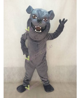Dark Gray Bulldog Mascot Costume