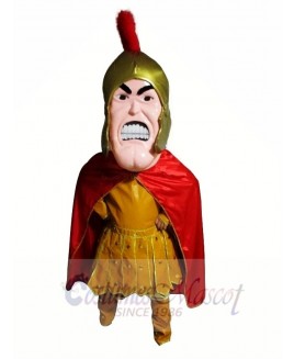 Yellow Trojan Spartan Mascot Costume 