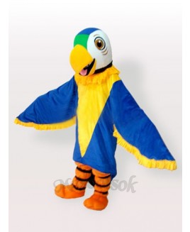 Funny Blue Parrot Mascot Adult Costume