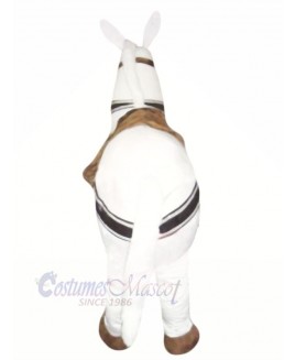 Cute White New 2 Person Horse Mascot Costume