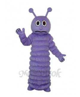 Purple Worm Mascot Adult Costume