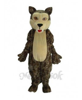 White Face Panther Mascot Adult Costume