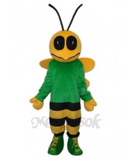 Green Bee Mascot Adult Costume