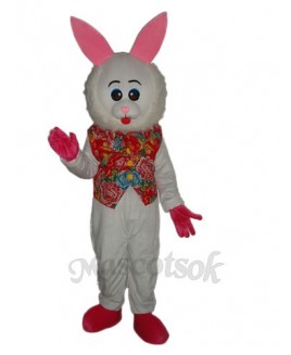 Easter Furry Face Rabbit Mascot Adult Costume