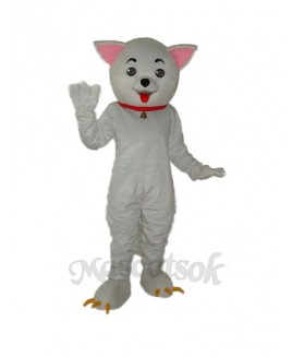 Pink Ear Clever Cat Mascot Adult Costume