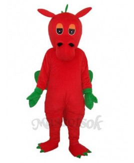 Red Dragon Mascot Adult Costume