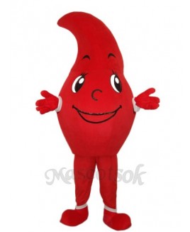Revised Red Dripping Mascot Adult Costume