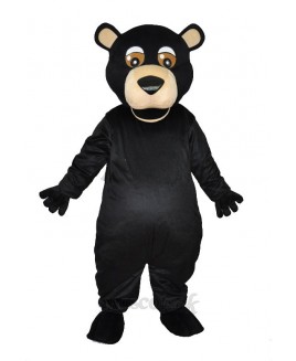 Round mouth black bear Adult mascot costumes