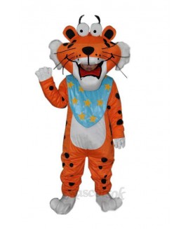 Spotted Funny Tiger Adult mascot costume