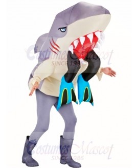 Ate by Shark Inflatable Halloween Blow Up Costumes for Adults