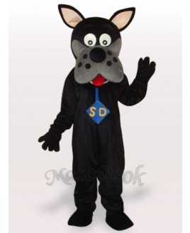 Black Dog Adult Mascot Costume