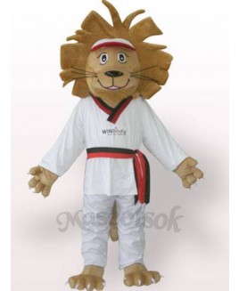 Happy Lion Plush Adult Mascot Costume