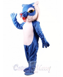 Blue Wildcat Power Cat Mascot Costume