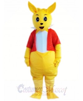 Yellow Kangaroo Mascot Costume