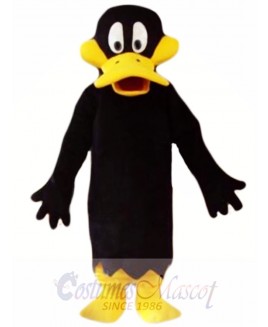 Black Cartoon Daffy Duck Mascot Costume