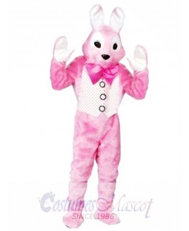 Adult Pink Easter Bunny Mascot Costume