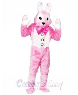 Adult Pink Easter Bunny Mascot Costume