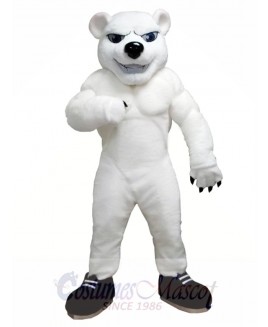 Power Polar Bear Mascot Costume