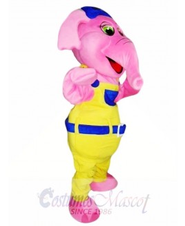 Pink Elephant Mascot Costume Adult Costume