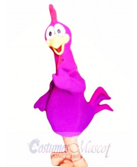 Purple Chicken Mascot Costume Adult Costume
