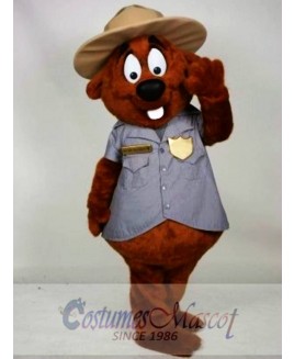 Police Beaver Mascot Costume