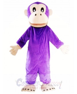 Adult Purple Gorilla Mascot Costume