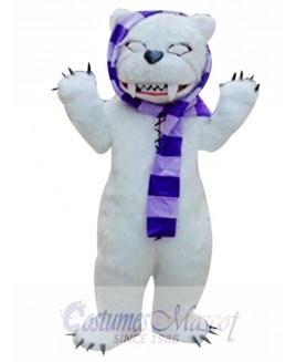 White Beggar Bear Mascot Costumes 