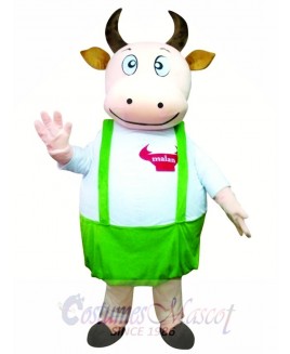 Fat Cow Fancy Cute Dad Cow Mascot Costume