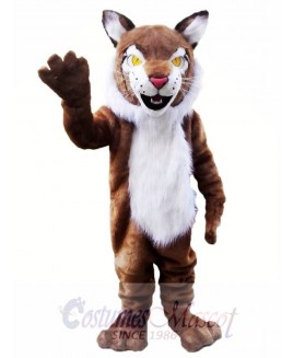 Brown Wildcat Bobcat Mascot Costume