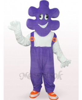 Purple Mr. Makeup Plush Adult Mascot Costume