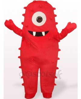 Red Monster Plush Adult Mascot Costume