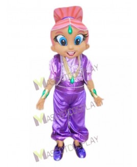 Pink Genie Mascot Costume from Shimmer and Shine