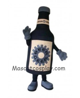 Hot Sale Adorable Realistic New Popular Professional Black Beer Geer Bottle Adult Mascot Costume Cartoon Character Outfit