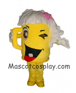 Hot Sale Adorable Realistic New Popular Professional Custom Made Mascot Costume Yellow Cartoon Cup Glass Beer Bottle Walking Doll Mascot Costumes