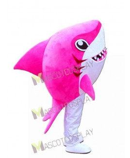 Pink Whale Shark Mascot Costume
