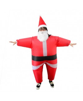 Santa Claus Inflatable Costume Halloween Christmas Xmas Costume For Kid