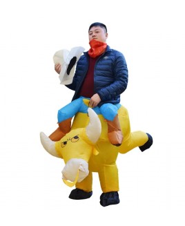 Cow Carry me Ride on Inflatable Costume Halloween Xmas for Adult