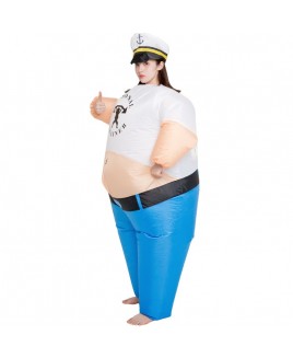 Personal Trainer Inflatable Costume the Sailor Man Cosplay Costume for Adult Female
