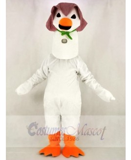 White Mother Goose Mascot Costume School	