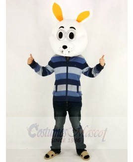 Easter White Bunny Rabbit Mascot Costume Only Head