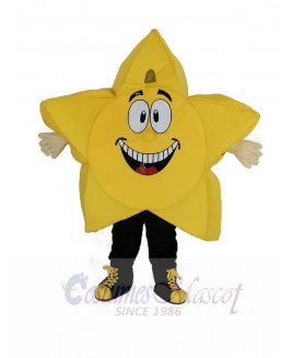 Yellow Comic Star Mascot Costume