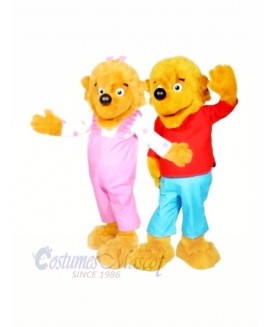 Bear Brother and Sister Siblings Mascot Costumes Animal