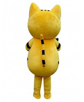 Yellow Cat Mascot Adult Costume