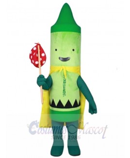 Pea Green Crayon Esteban mascot costume